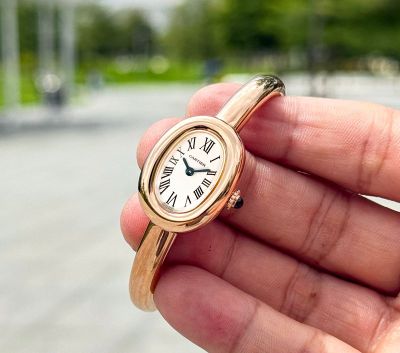 Cartier Baignoire 24.6*18.7mm Quartz Movement Sapphire Crystal Glass Watch